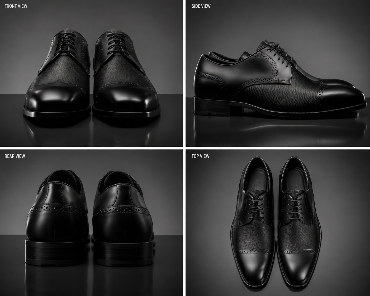 👞 Royal Noir Oxford Shoes - Image 2